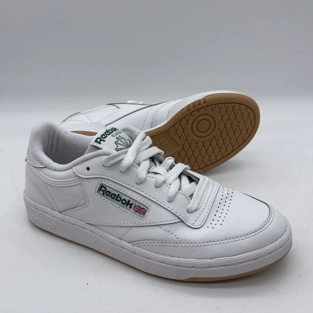 Reebok Club C 85 100069818 Women's Size 6.5 Shoes White Green Lifestyle Sneakers